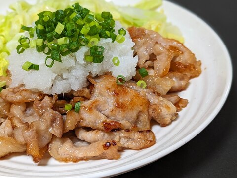 さっぱり塩味の豚ロース焼肉♪